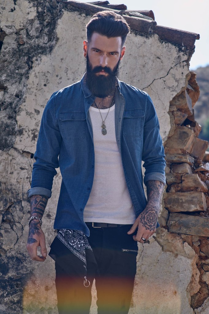tattoo and beard model