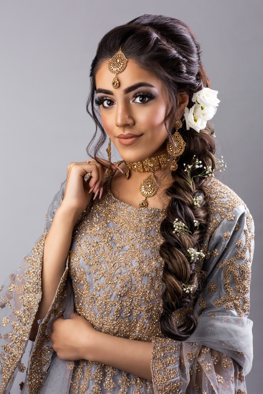 asain bridal shoot - parabolic softbox